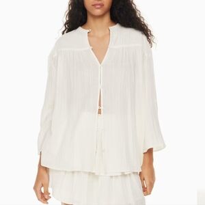 Aritzia Little Moon Sofia Blouse Button-up tunic XS